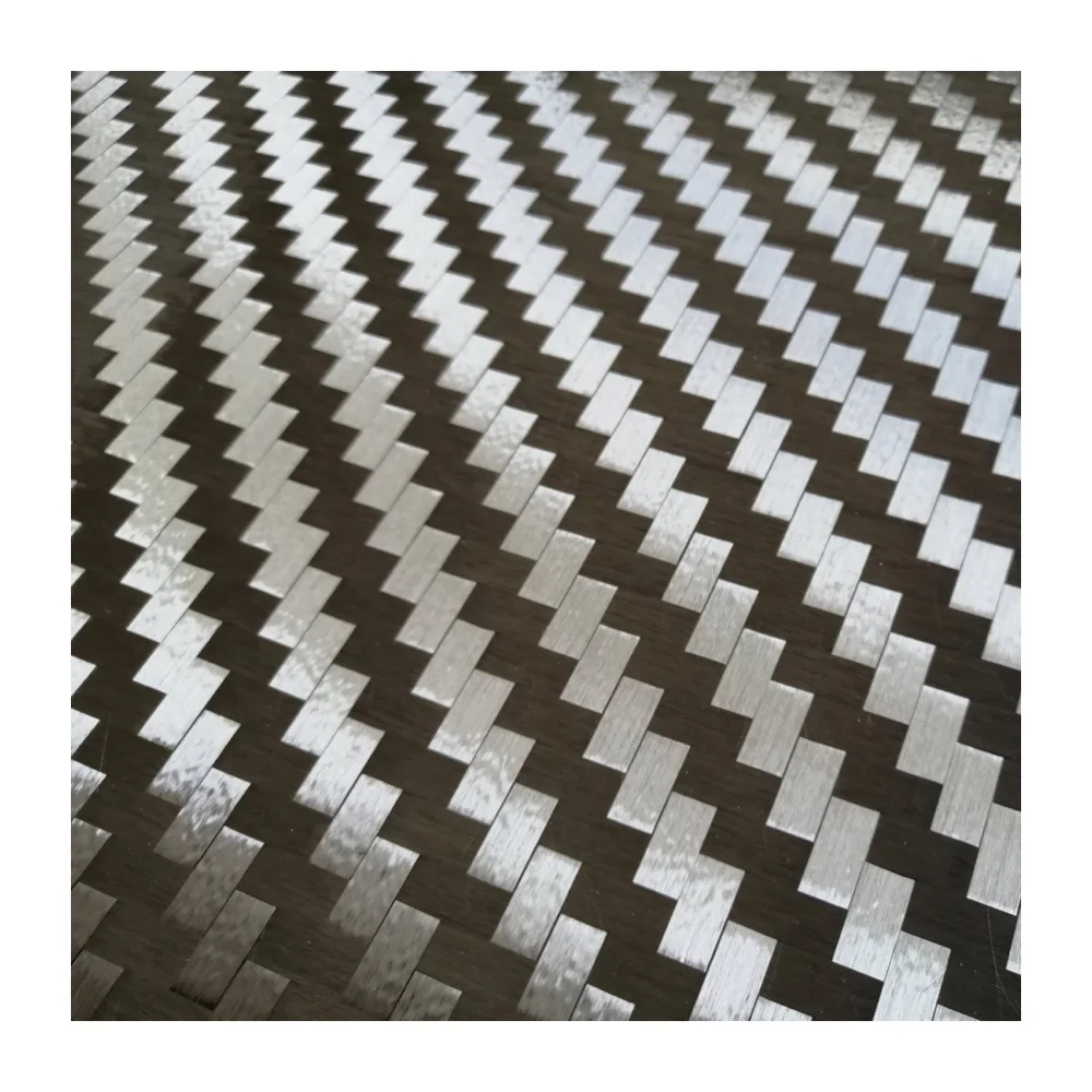 Twill plain 12k spread tow carbon fiber fabric weave