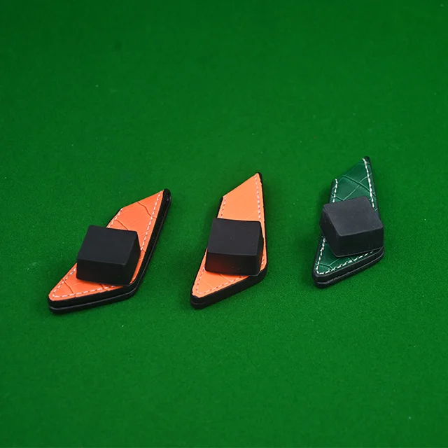 Billiards Chalk Holder Snooker Billiard Cues Products Magnetic Leather Chalk Holder