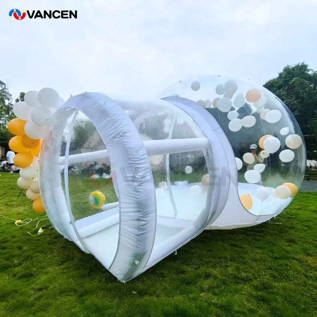 TPU Inflatable Bubble House 10 FT Commercial Balloon Bounce House Ball Pit, Bubble Tent Dome for Backyard Birthday Wedding Party