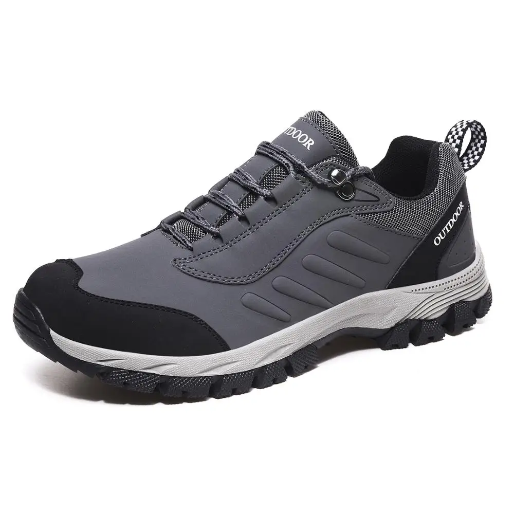 Мужские ботинки зимние водонепроницаемые удобные кожаные походные мужские ботинки