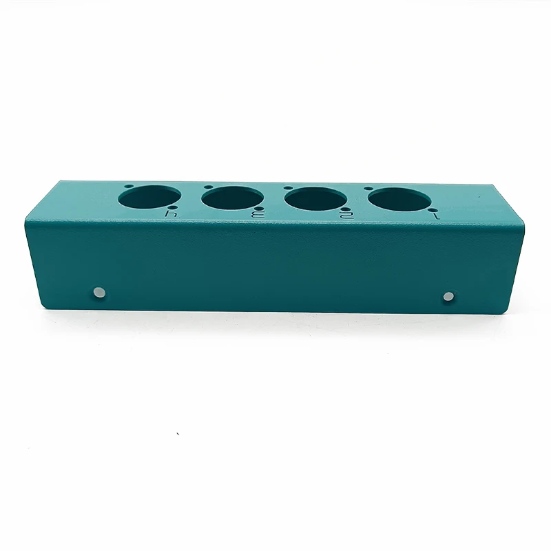 Custom  Sheet Metal Bending Laser Cut Service Sandblasting Blue Color Anodized Metal Enclosure Sheet Metal Fabrication