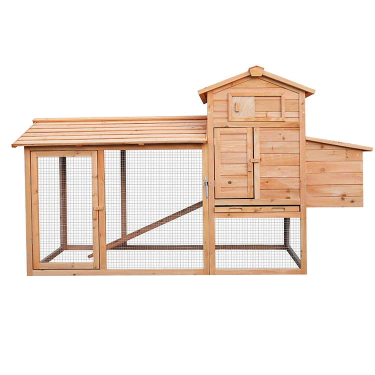 WoodVille Outdoor Modern  Backyard Wooden Chicken Coop House Chickens Wooden Chicken Coop