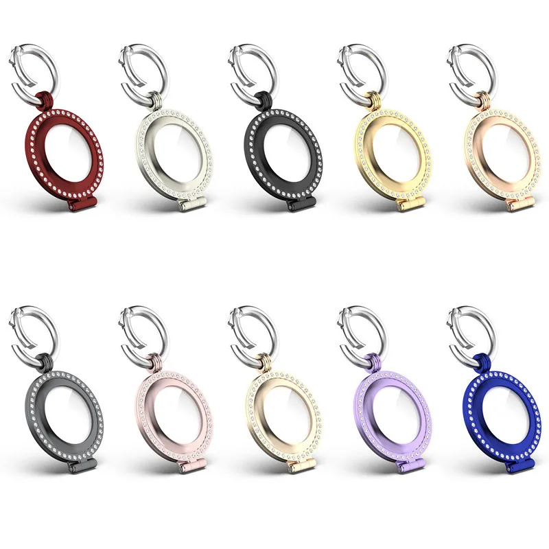 
Bling Diamond Protective Case For Airtag Luxury Aluminum Metal Cover Shell For Airtags Locator Tracker Accessories 