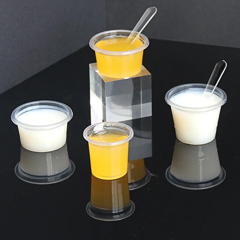Taste cup disposable 20ml transparent plastic cup supermarket activity coffee juice drink milk sample drink cup
