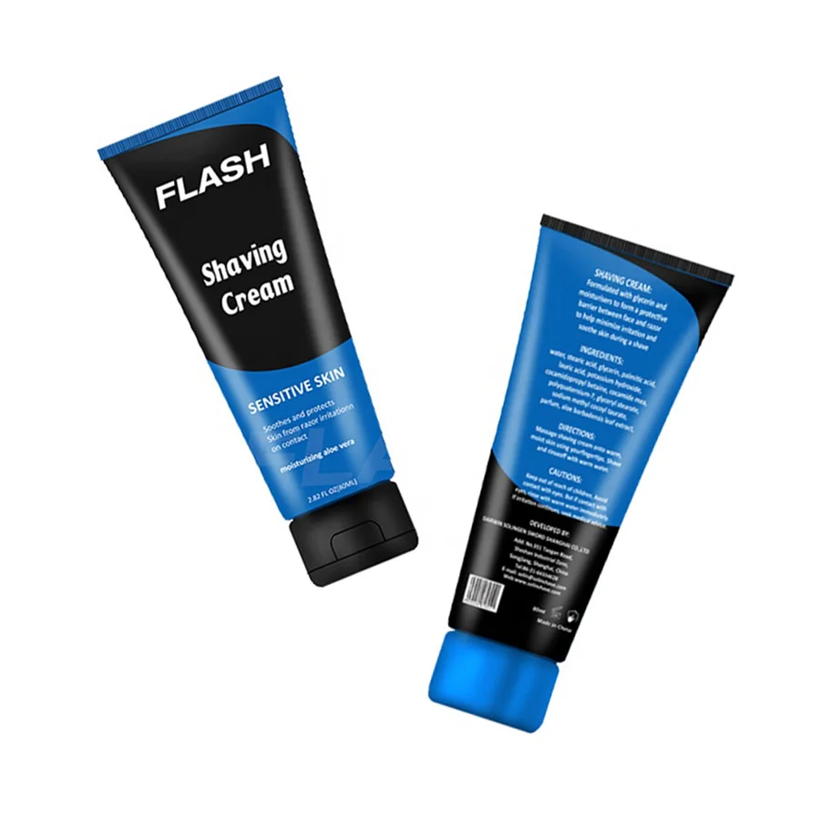 Private Label New Design 80 ml Natural Mens Wholesale Shaving Cream
