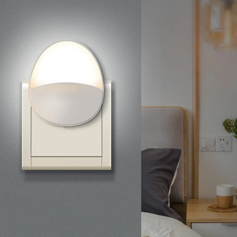 in stock 0.6w 5000k smart light control led sensor night light
