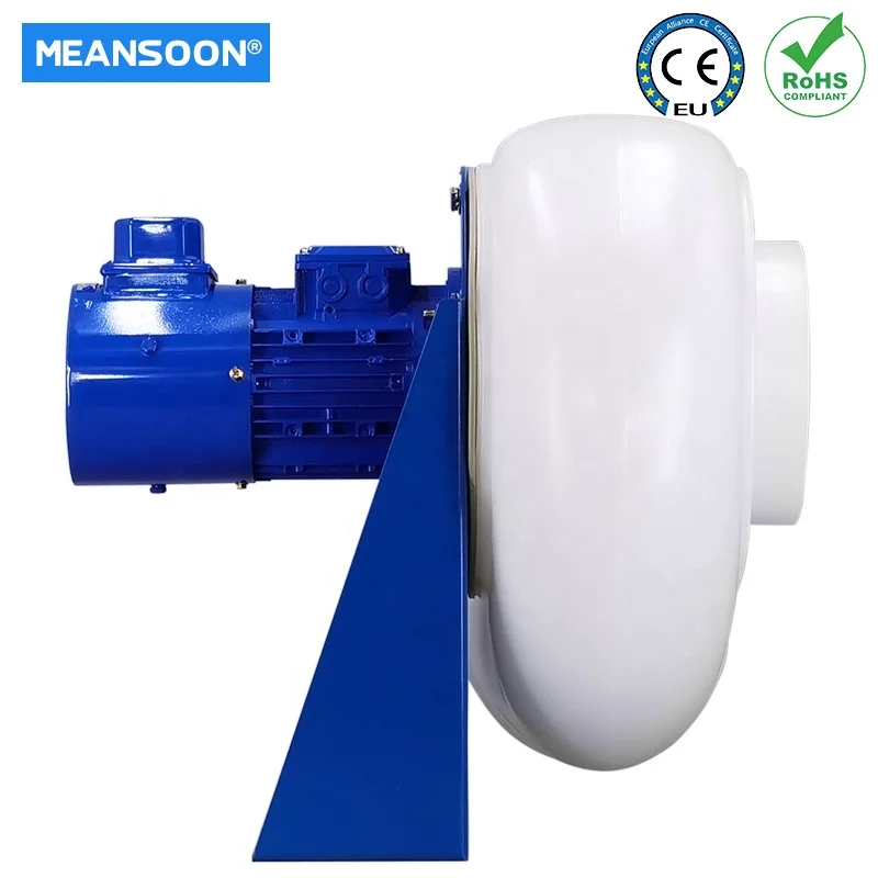 MPCF-300-B2T-VF Variable frequency plastic Chemical anti-corrosive centrifugal fan