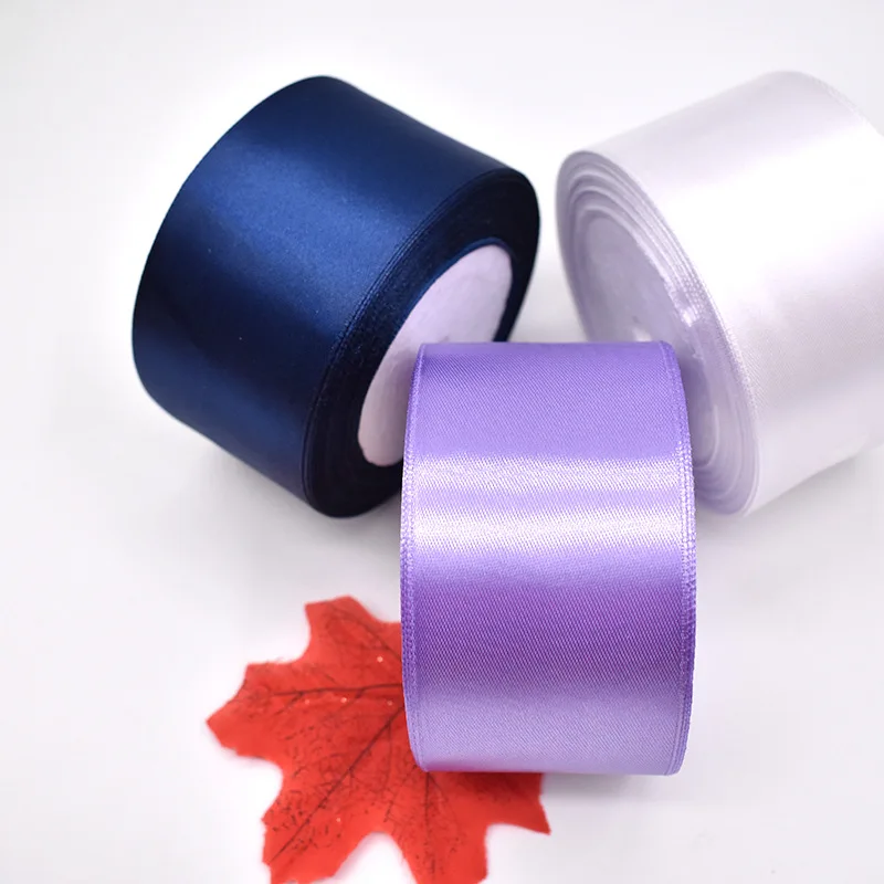 5cm Imported competitive price 2 inch gold custom printer printed magnetic gift box satin ribbon wrapping with logo for craft