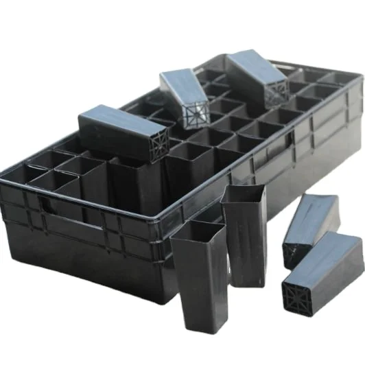 Черный полиэтиленовая растения семена гидропоники детская пластиковая кассета для рассады с отделениями