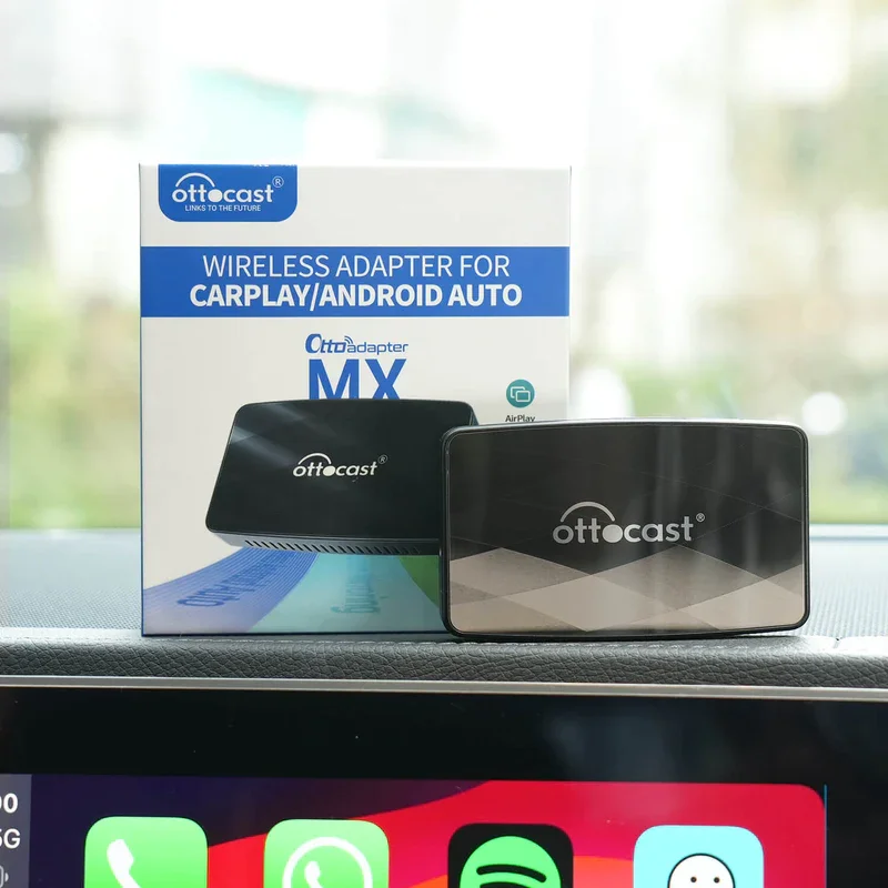 Ottocast latest Ottoadapter wireless 3 in 1 dongle wired carplay android auto cast smart mirroring airplay adapter for universal