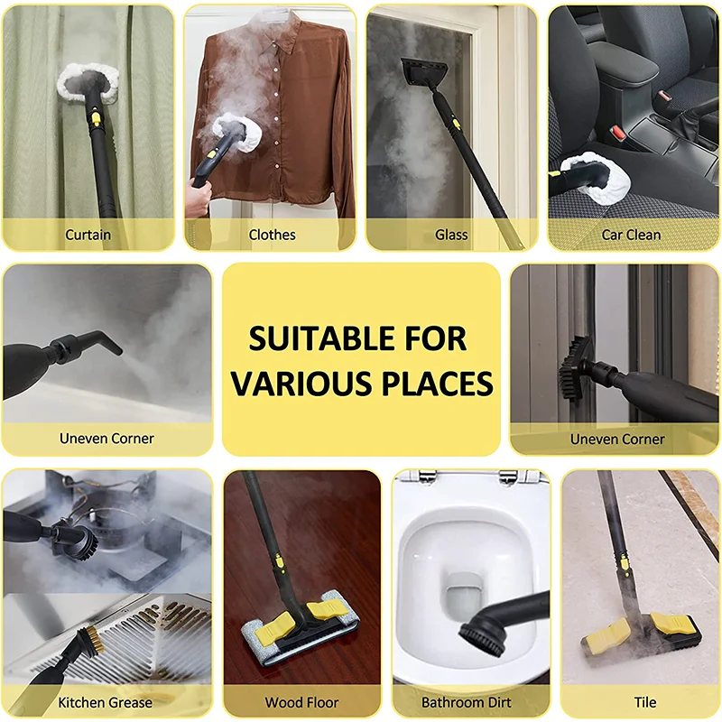 Latest Multi-Purpose Steam Cleaner Powerful Steam Cleaning Tool Floors Cars Kitchen Floor Handheld Upholstery Steam Cleaner