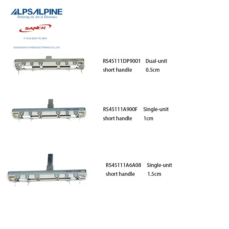 ALPS RS45 Series Travel 45mm length 60mm 10K 1B  used for audio mixer yamaha Slide potentiometers fader