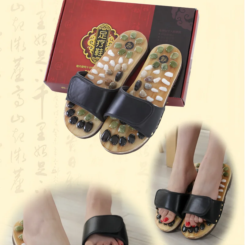 Factory Direct Sale Foot Massager Slipper With Natural Stone