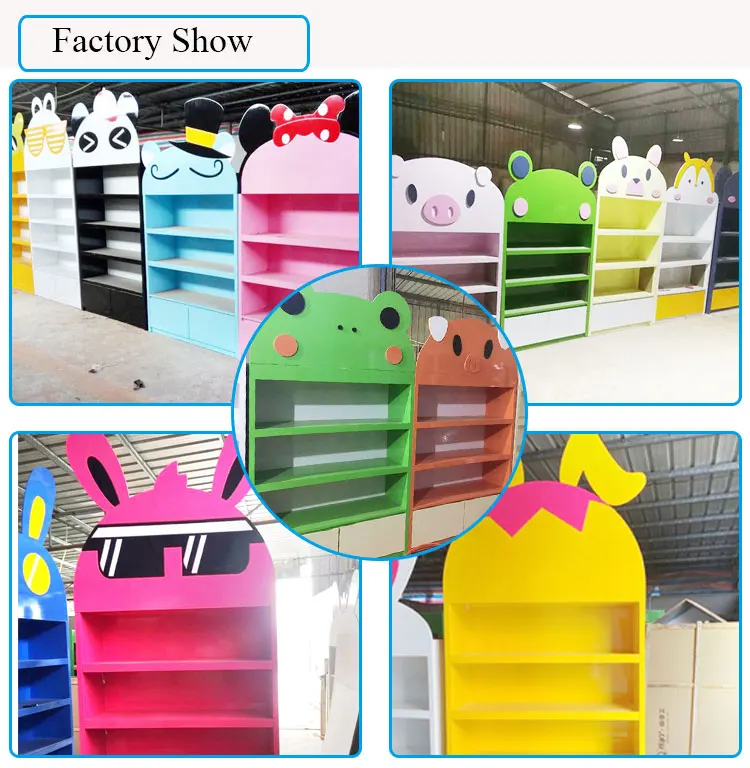 Indoor area high quality wooden display showcase toy storage showcase for children