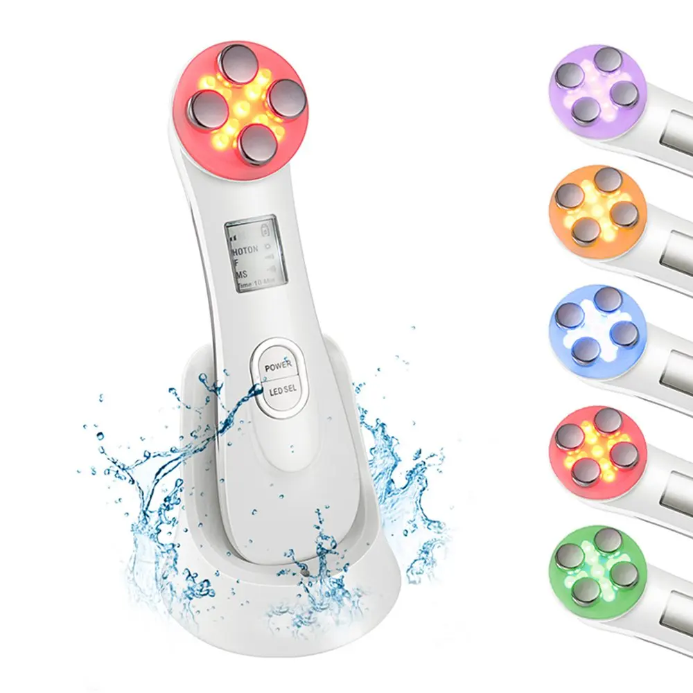 Electroporation Mesotherapy LED photon light RF skin Rejuvenation machine beauty   EMS face lifting  tightening massager