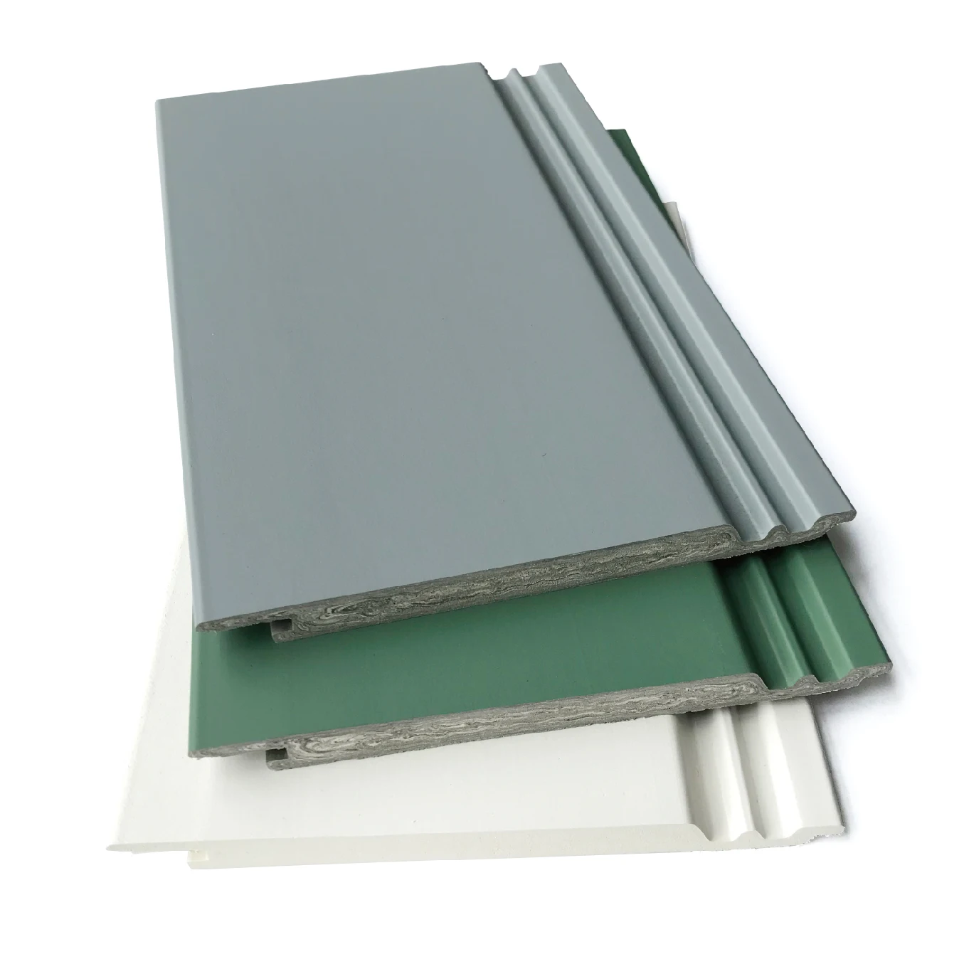 Foshan Rucca WPC New Design Ins Color Wall Cladding Decorative Wall Panel Ceiling Decoration White Grey Green, 120*9mm Guangdong