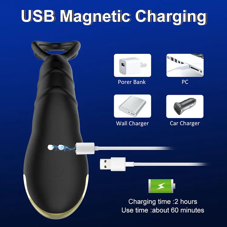 Anal Thrusting Vibrator Prostate Massager Cock Ring Remote Control Anal Sex Toy Butt Plug G Spot Vibrator Adult Toy For Men