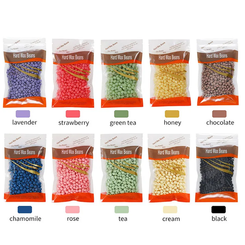100g 300g 500g 1kg Painless Private Label Packaging Brazilian Depilatory Hair Removal Wax Beans