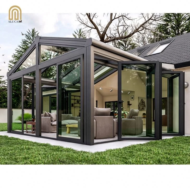 Alucasa Aluminum Transparent Glass Winter Garden Beautiful Aluminum Sunroom