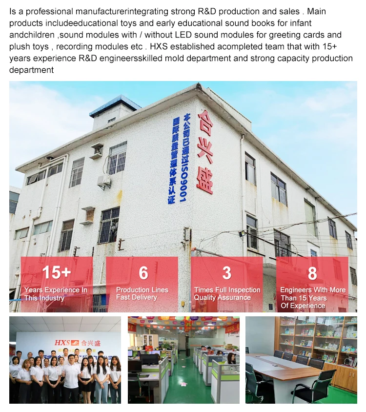 Factory Wholesales Baby Music Board Book Pushing Button Sound Book Custom Audiobook For Children