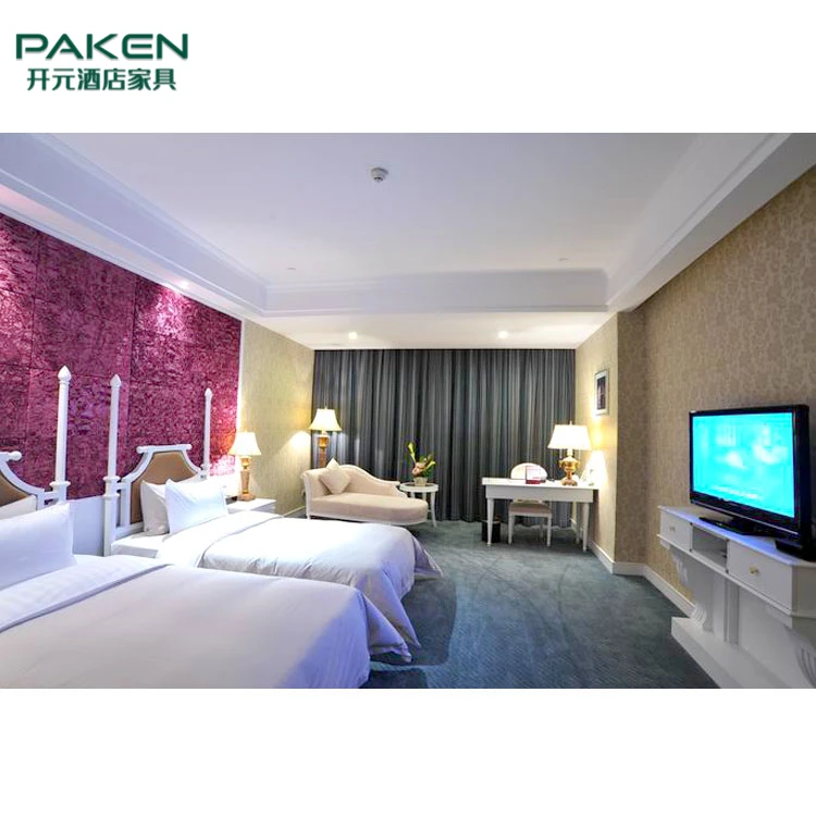 OEM пользовательские современные четыре звезды отель мебель набор для twin bed room