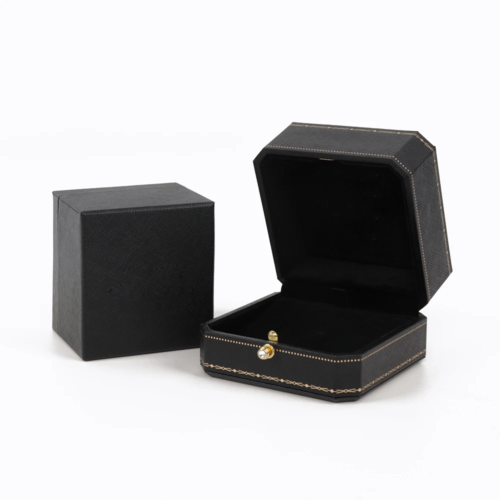 High End Custom Small Size Reusable Paper Cardboard Ring Packaging Jewelry Gift Box Logo Printed for Small Business