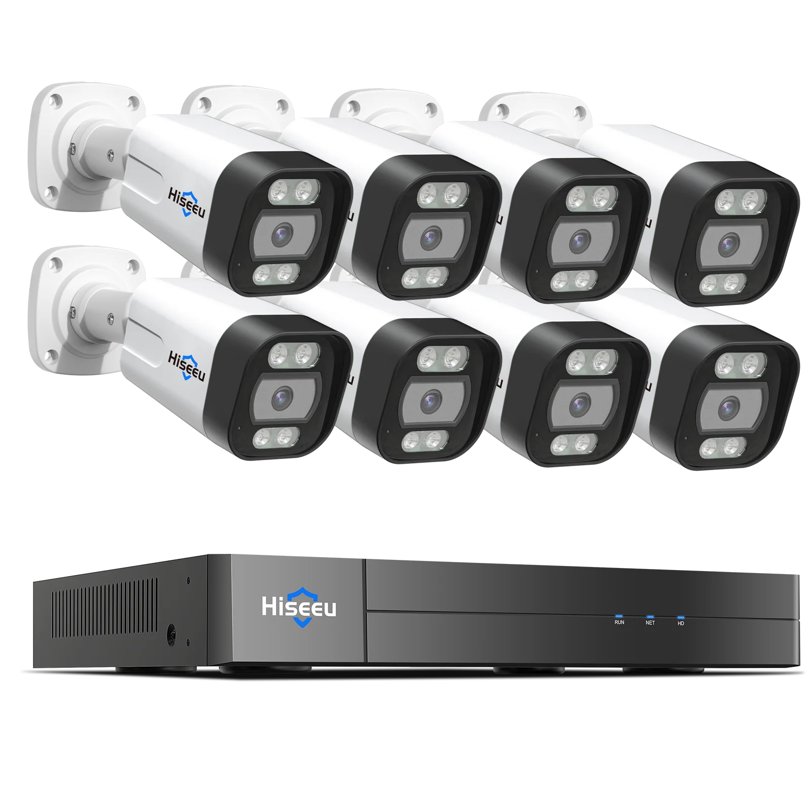 5MP 8 Channel 4K Nvr Kit sercyoty camera set Home outdoors ip Surveillance Full color night vision POE Cctv Security system