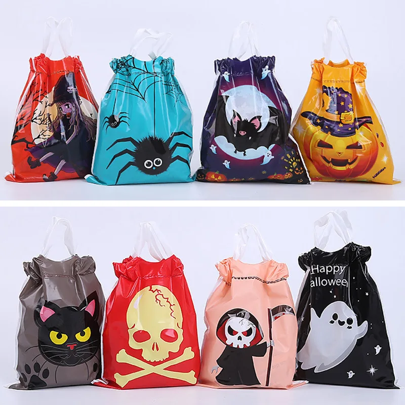 Halloween Candy Bags Cute Gift Bag Trick or Treat Kids Gift Pumpkin Bat Candy Boxes Halloween Party Decoration Supplies