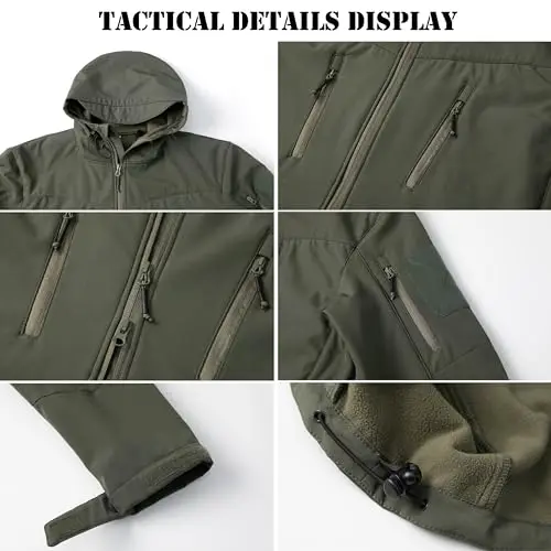 Breathable mens softshell jacket and Thin Canvas Fabric Plus Size tactical jacket for men winter