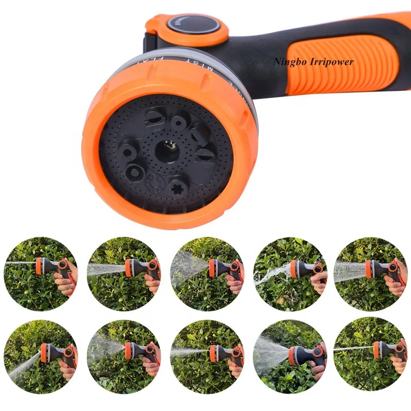 10 Functions Garden Hose Sprayer Nozzle High Pressure Anti-rust Adjustable Twist Hose Nozzle For Garden Plant