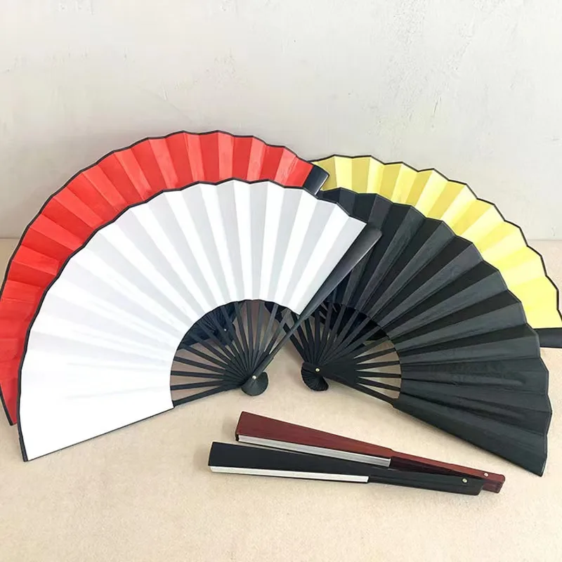 Promotional Gift Portable Plastic Hand Fan Custom Printed Folding Logo Bamboo Paper Hand Fan