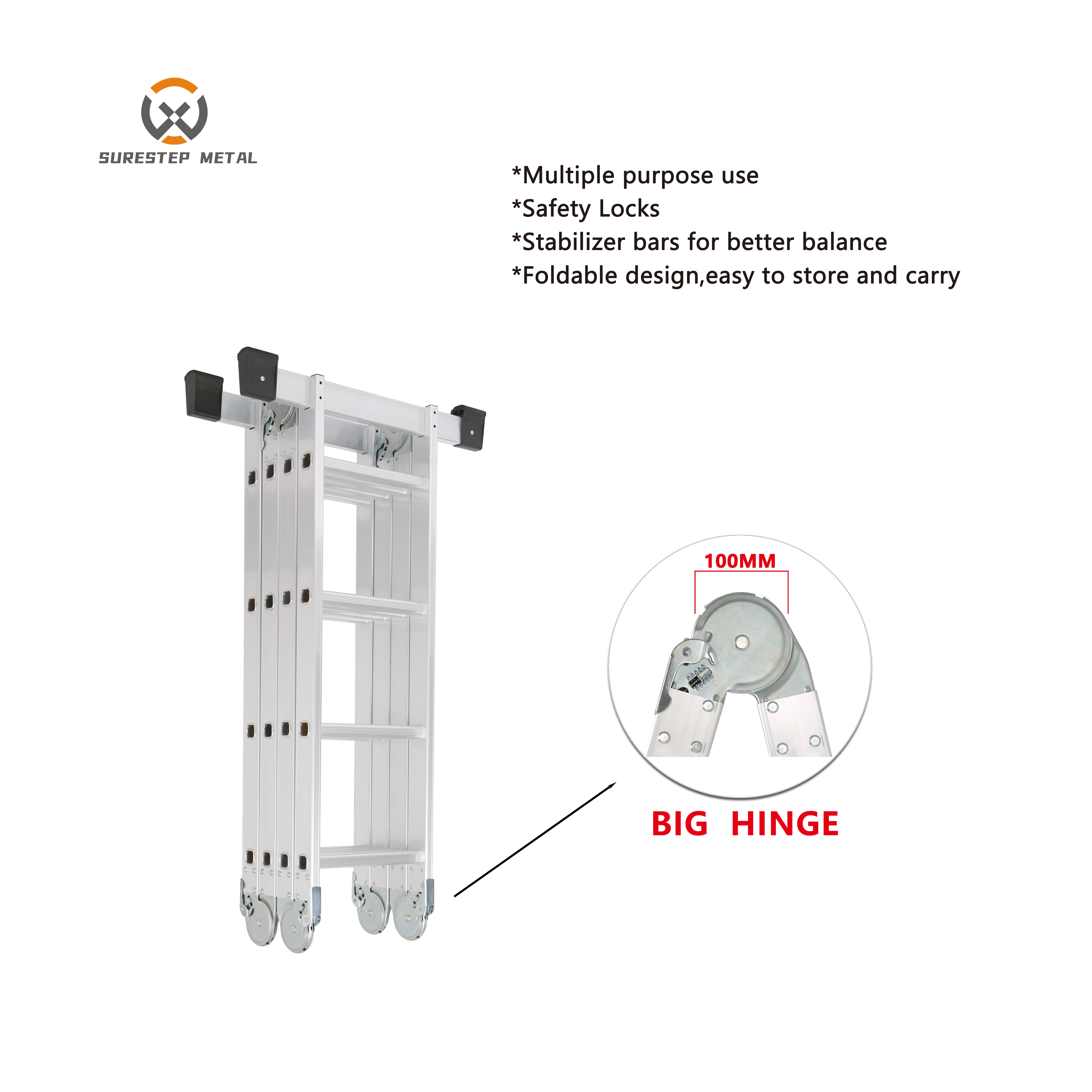 Aluminum Portable Multi-purpose Ladder Manufacturer in China