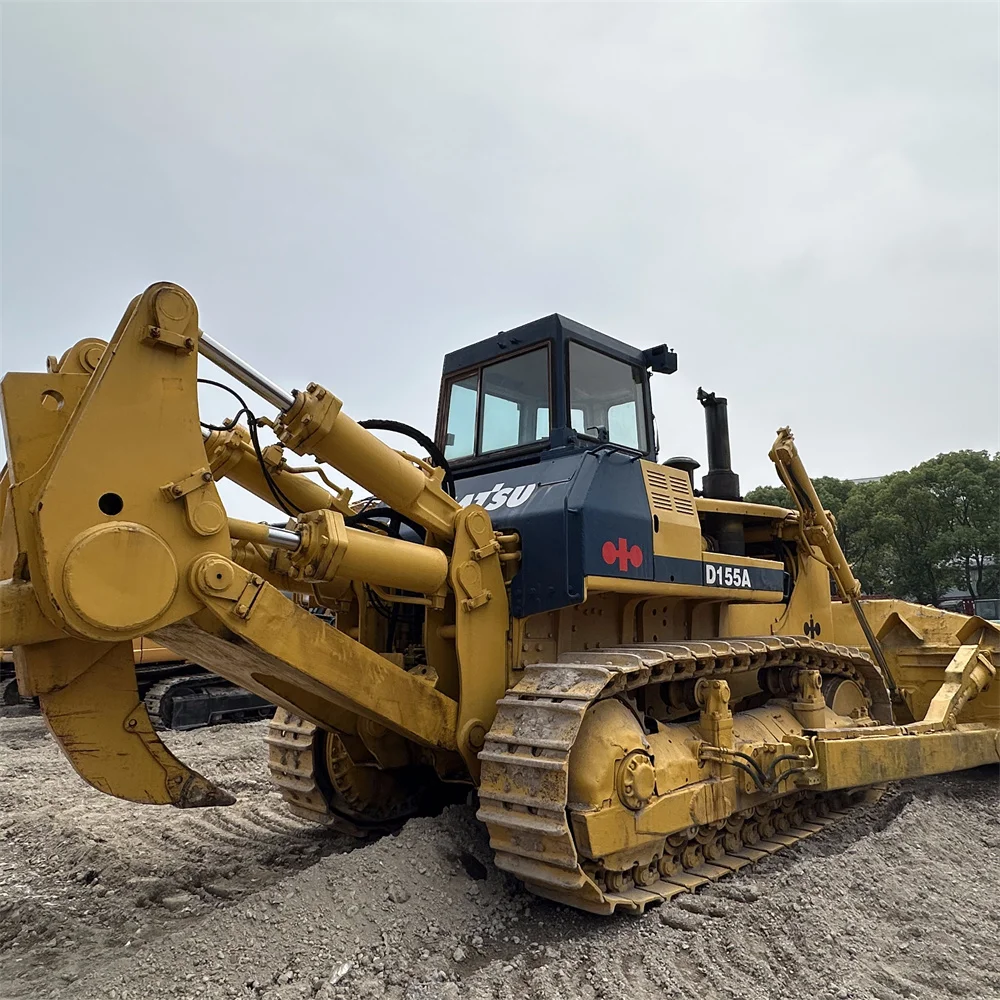 Used Komatsu D155 bulldozer Good Condition  d155AX-5 Tracked D155A-1 D155A-2 Dozer Bulldozer