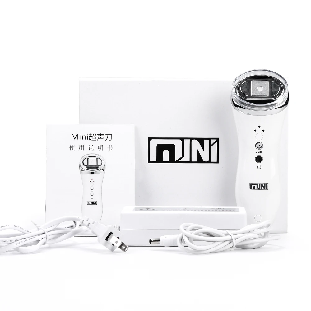 Ultrasonic RF Radio Frequency Lifting Face Neck Skin Massager Mini Hifu Anti Wrinkle Tightening Face Slimming Device