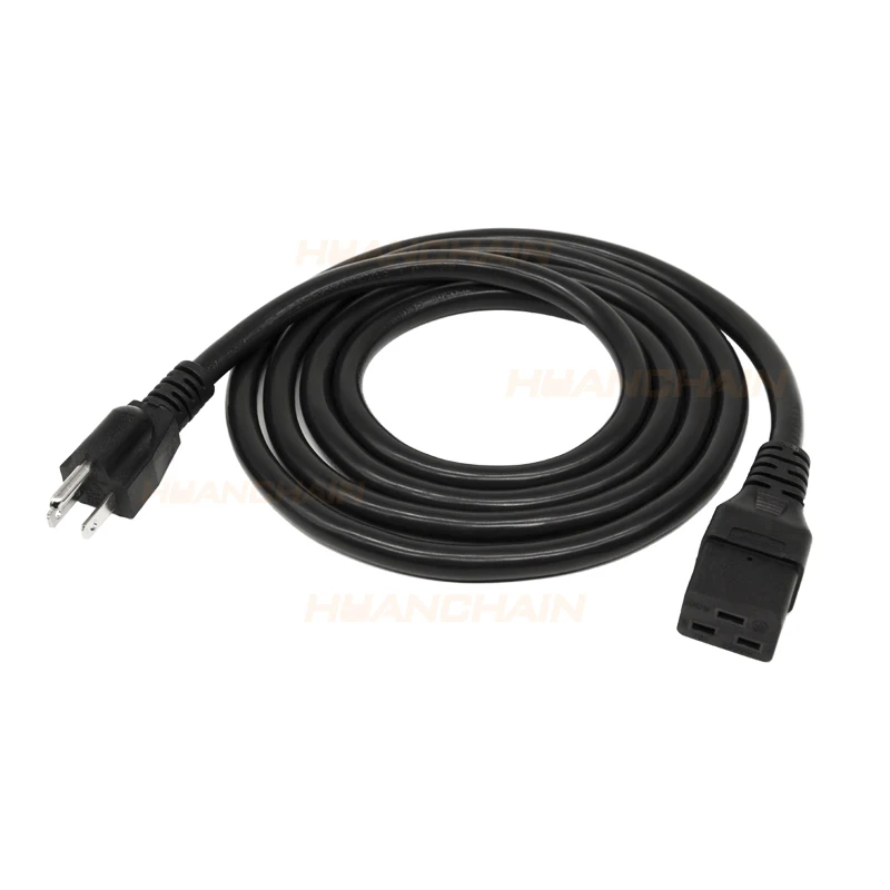 Высококачественный кабель питания переменного тока 5-15P Plug to C19 Power SupplyCord удлинитель 3 розетки