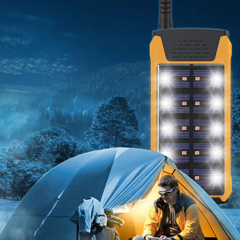 Multifunctional Outdoor Equipment with Walkie Talkie and Powerbank Solar Energy for Camp Picnic Hiking Power Talkie Crony CY-919