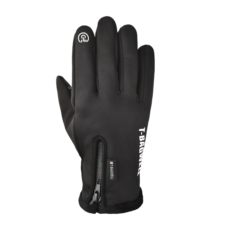Флисовые водонепроницаемые и ветрозащитные лыжные перчатки для сенсорных экранов
