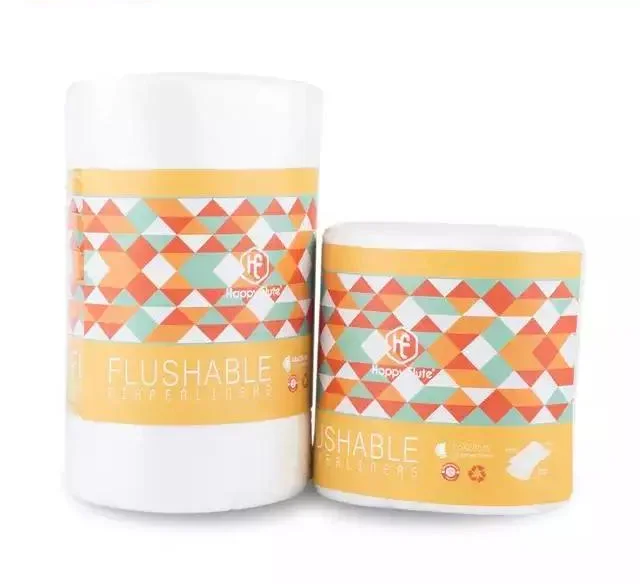 Биоразлагаемый подгузник Happy Flute из 100% бамбука мягкий двухразмерный для