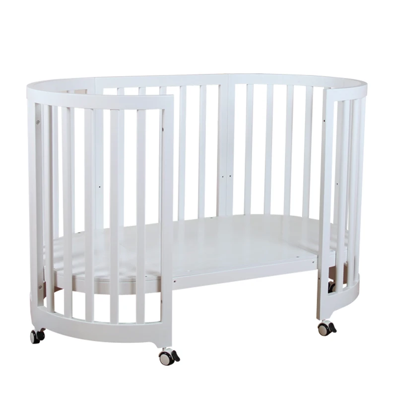 Nashow LMBC-082AS baby furniture baby oval cot bed baby crib