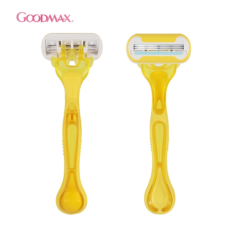 GoodMax Disposable Hotel Safety Sweden Stainless Steel Triple Blade Women Facial Shaving Razor