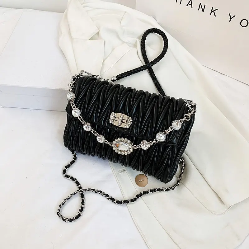 Luxury High Quality Rhinestone Handbags Lady Underarm designer Hand bags For Women