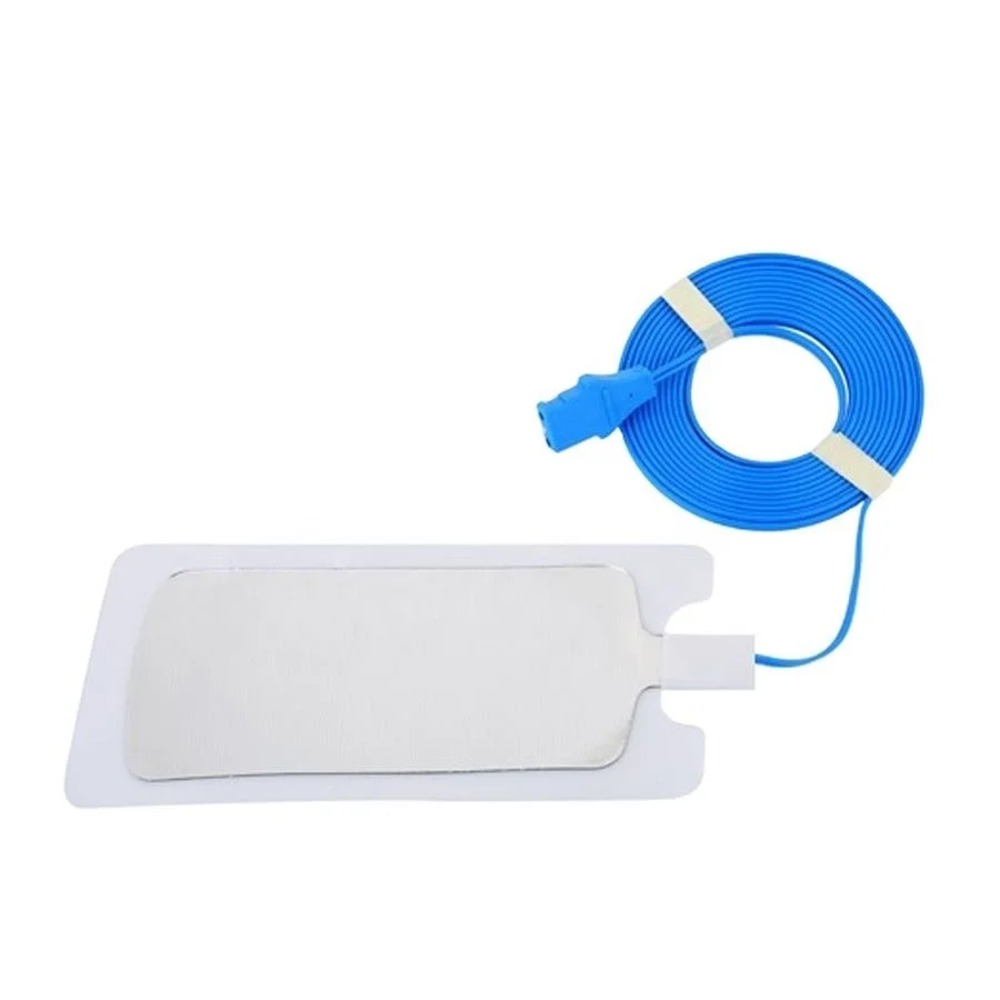 Disposable neutral electrode plate adhesive ESU grounding pad neutral electrode return plate with cable