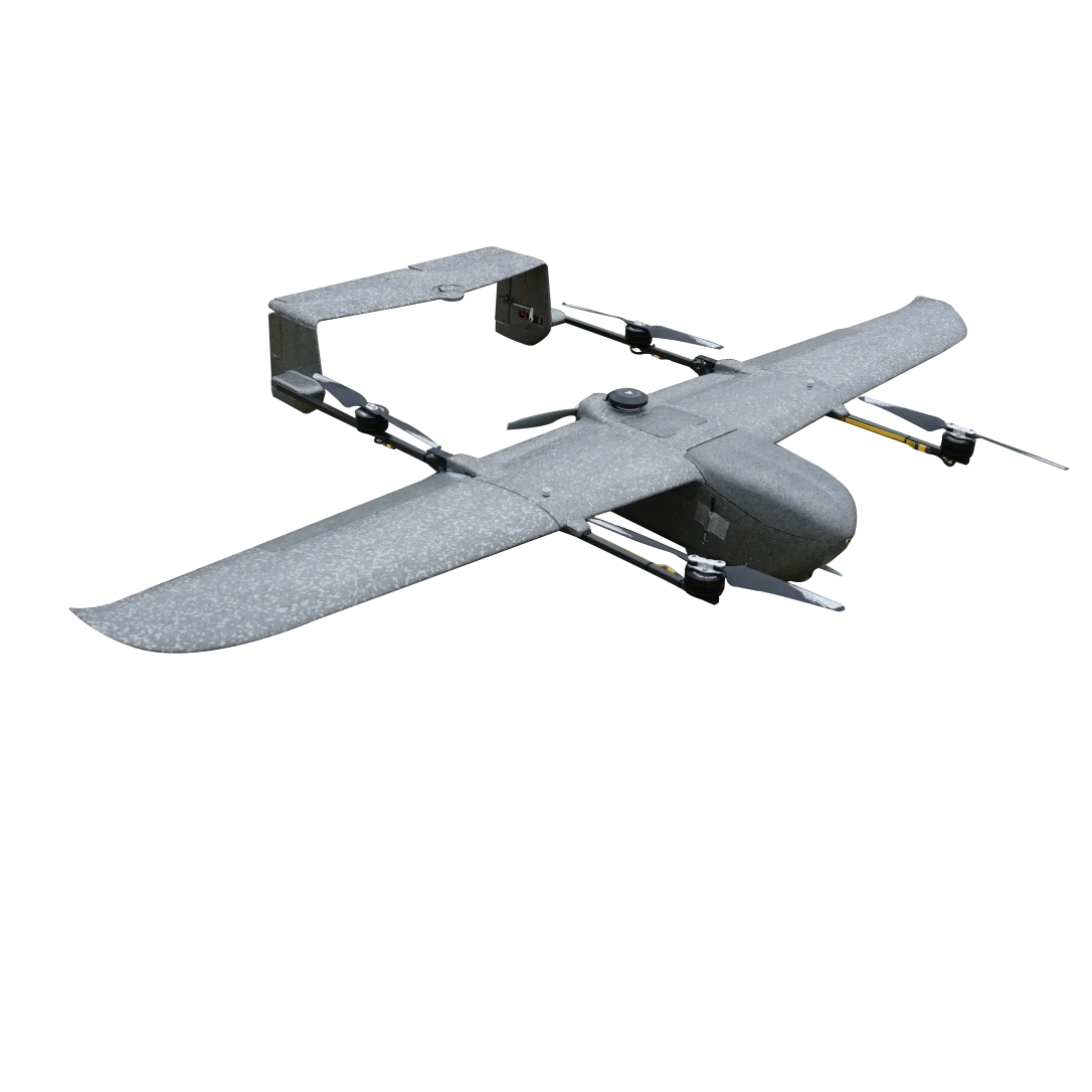 Ultra-long endurance and ultra-light surveying and mapping, monitoring vertical take-off and landing fixed-wing UAV