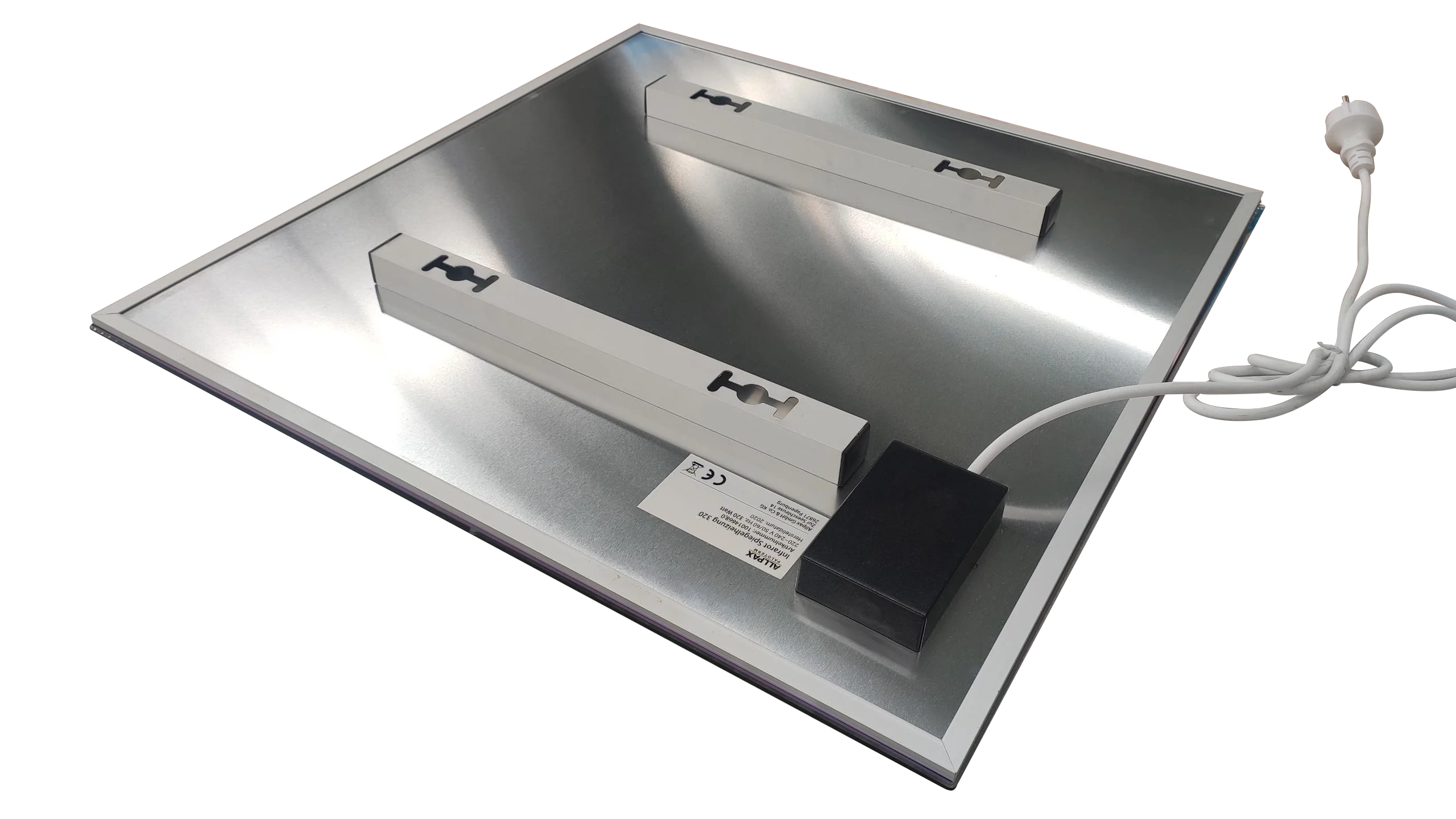 Best selling carbon crystal far infrared tempered white glass panel heater