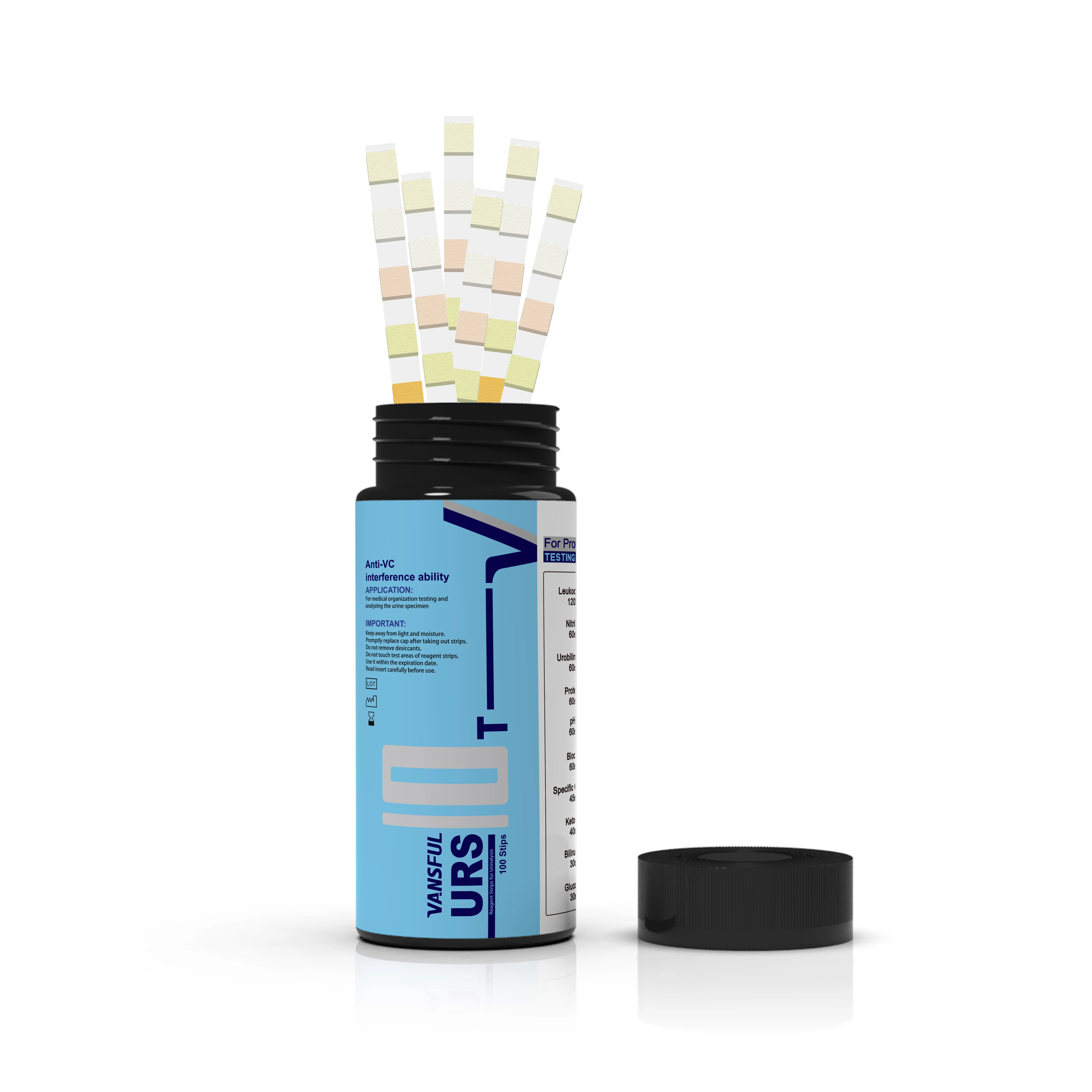 10-in-1 Urine Reagent Test Strips Hot Selling Urinalysis Test Strips