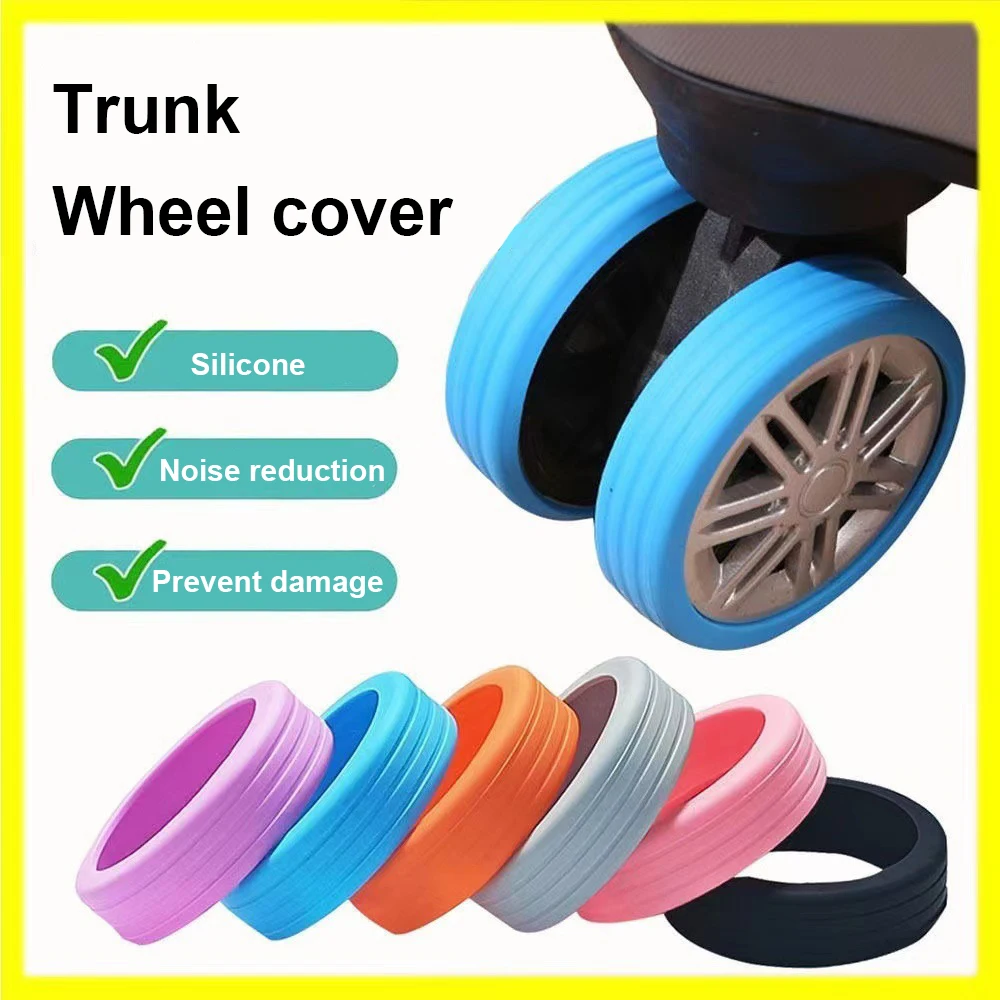 Silicone Luggage Wheel Covers for Suitcases Luggage Wheel Cover Protector Soft Silicone Wheel Covers for Suitcase