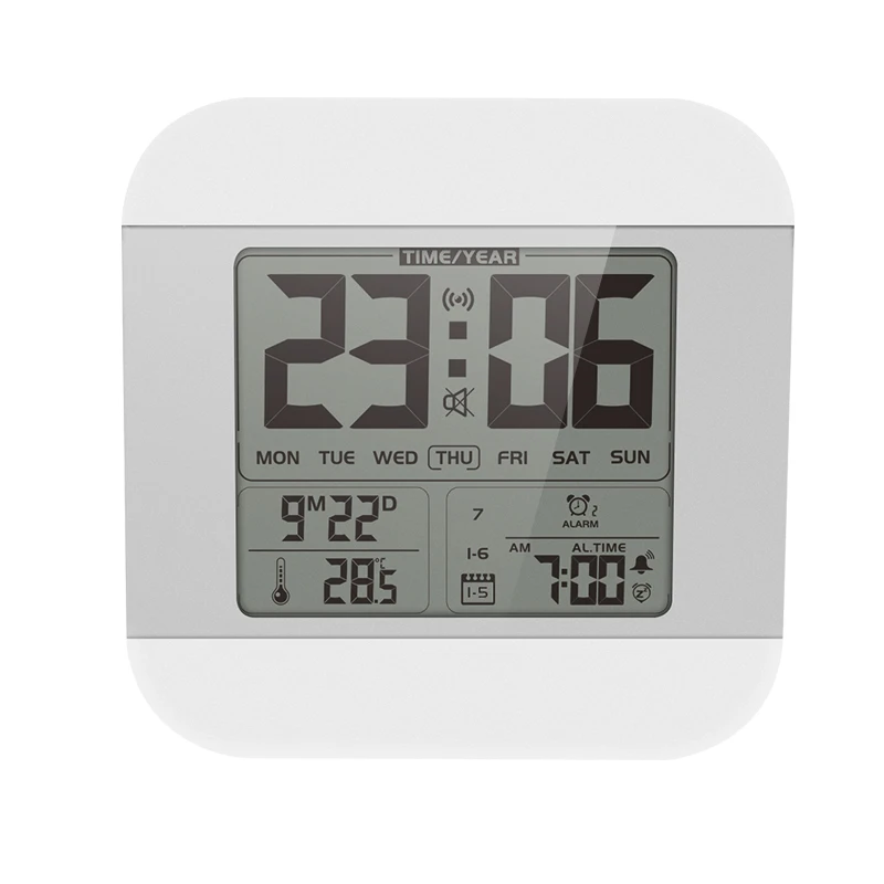 Electronic talking alarm clock with digital calendar and touch light for blind people