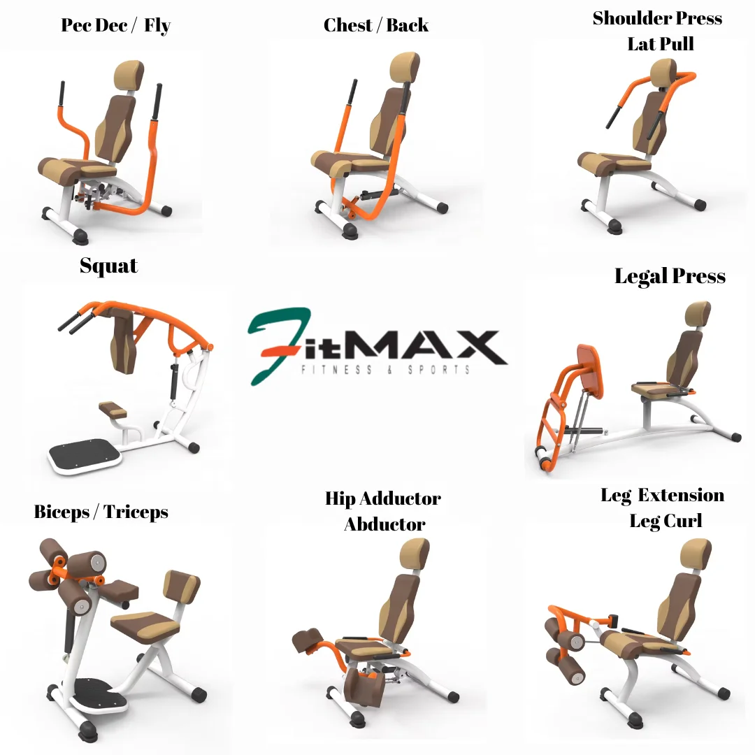 Top Quality Seated Leg Press Trainer Indoor Hydraulic Exercise Equipment for the Middle-age & Elderly people Leg Press/Leg Curl