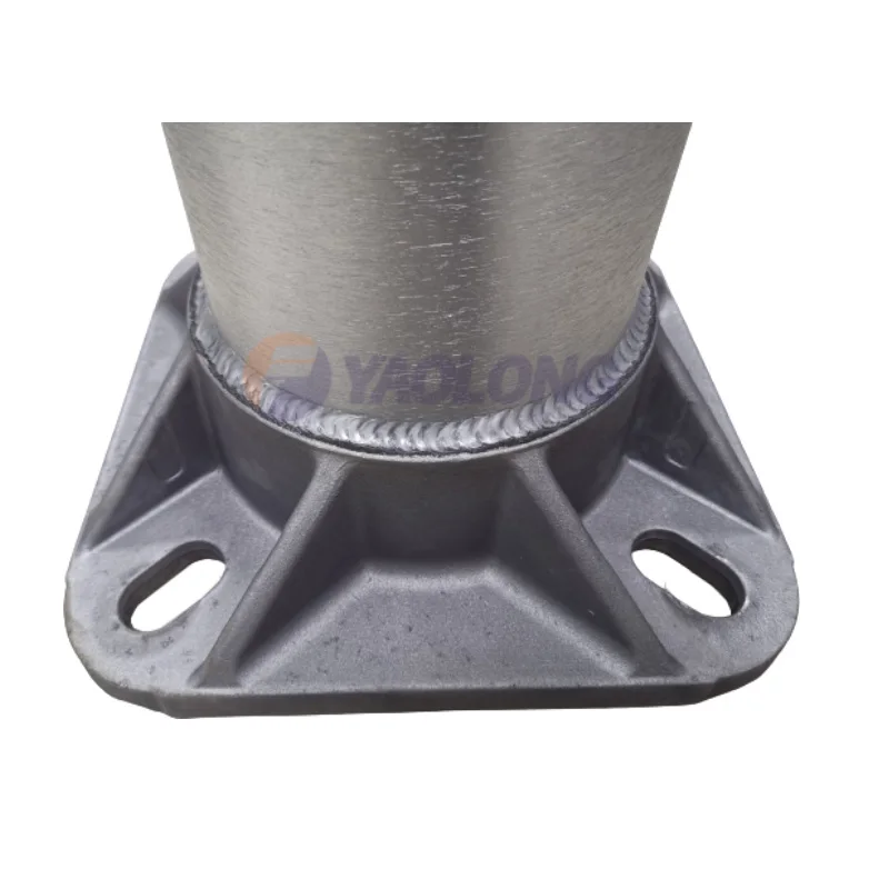 new 3 meter spun pole for street lamp aluminum alloy lamp post bases