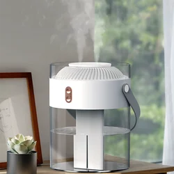 Home Appliances 2.6L Home Desktop Simple Design Bucket Double Nozzle Spray Personal Space Air Humidifier